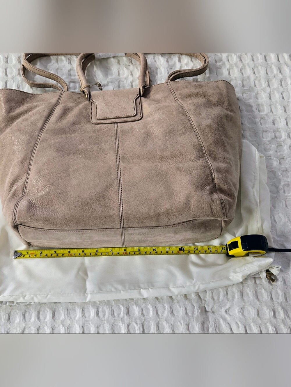 HOBO Taupe Buffed LeatherShoulder Tote with Leopard-Print Accessory 8pc Set Set - Picture 13 of 16